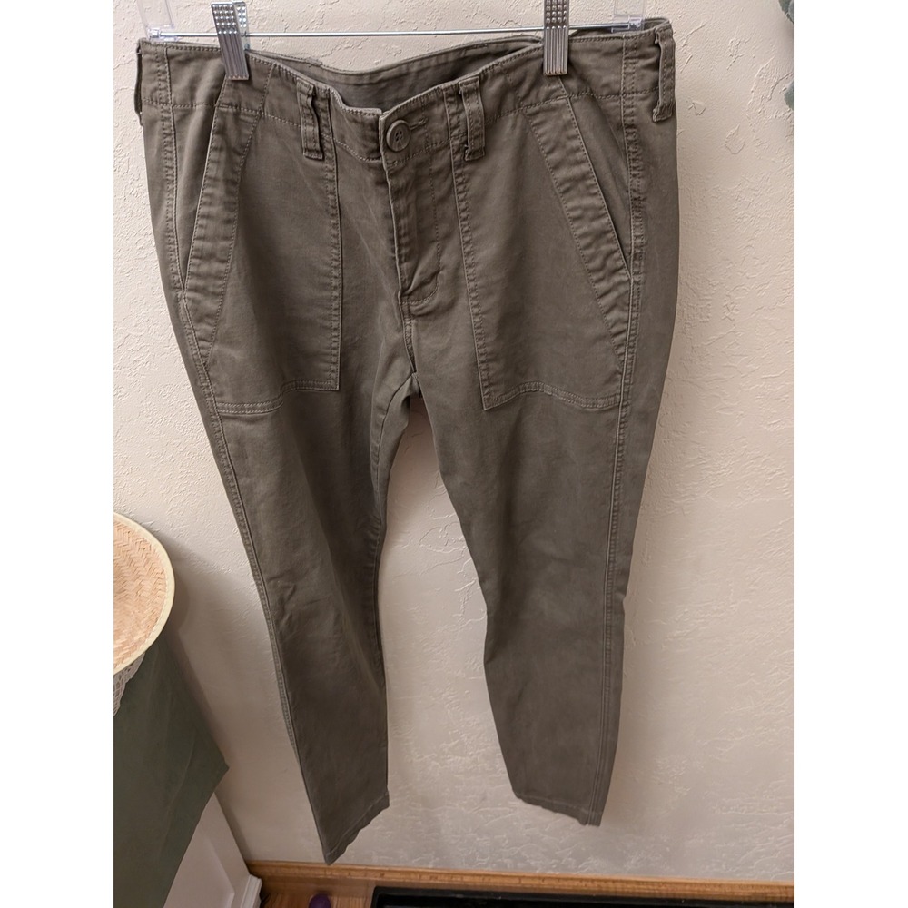 Cabi Khaki Utility Cargo Pants‎ Women Size 6 Cropped Ankle